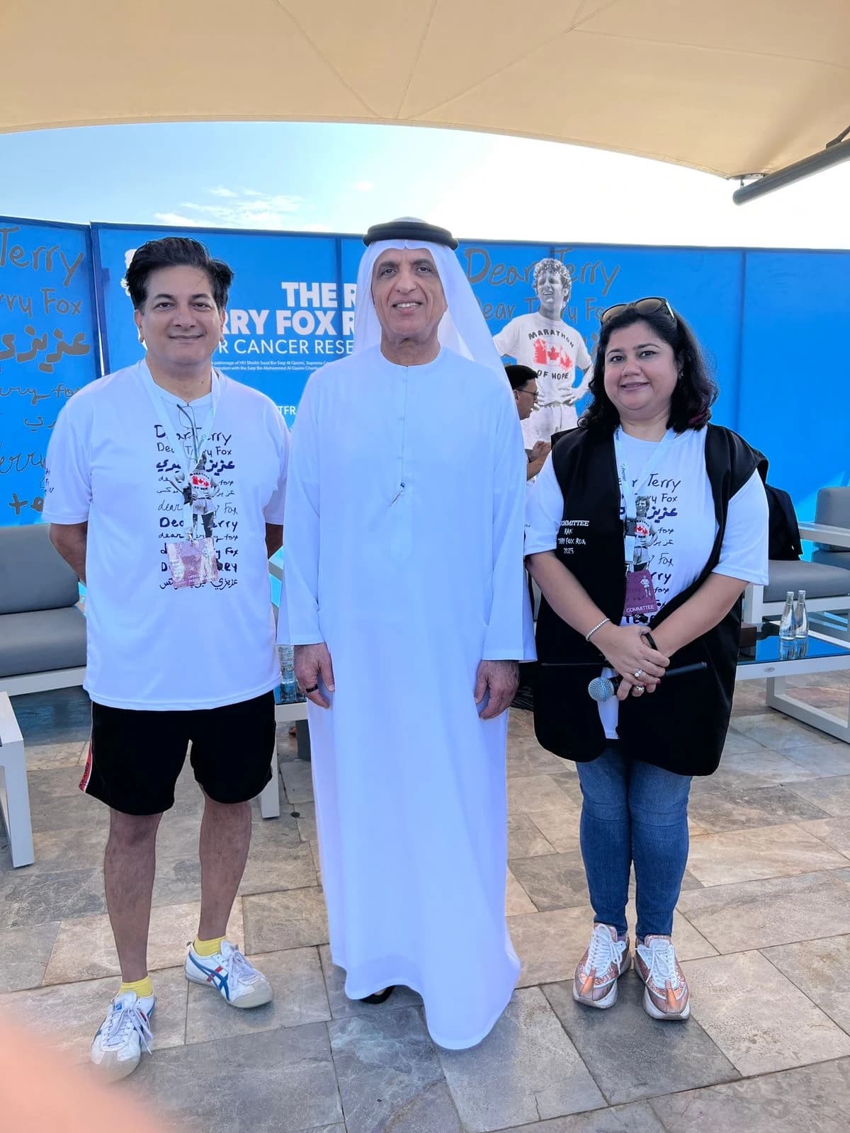 Cheshta Roy Sarkar at a Terry Fox Run UAE community event