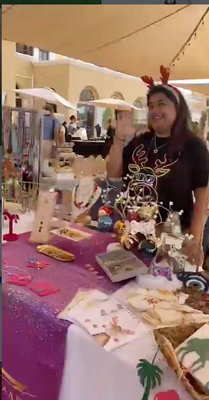 Maison Taara festive market at Dubai Polo and Equestrian Club.